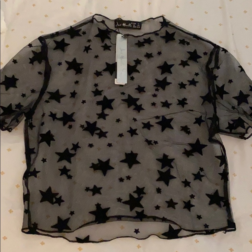 Sheer star top